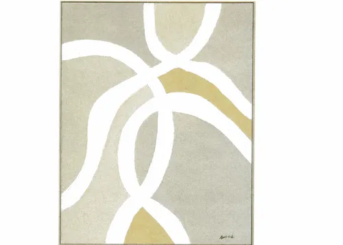 AW 0122B - Artwork - Large - Tracks B Framed Art - White Wash 