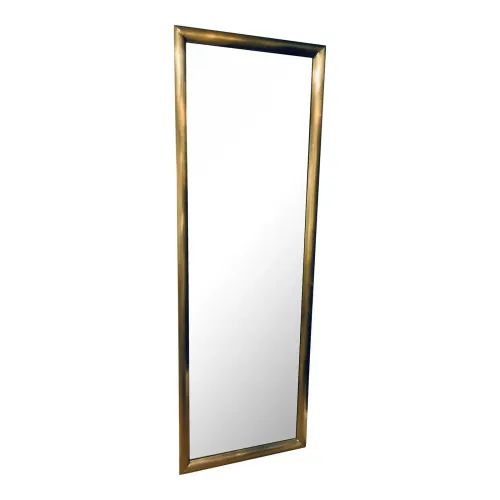 MIR 7764 - Mirror - Rectangular Brass Frame