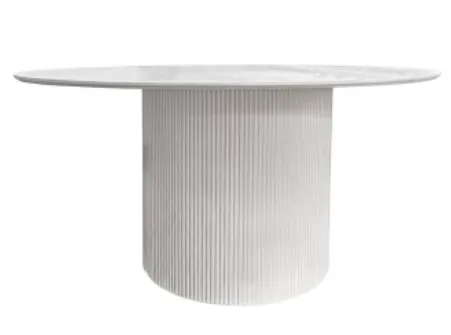 Dining Table - Bianca Off White Veneer - DT 0046