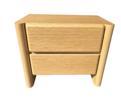 BST 0009 - Bedside Table - 2 Drawer - Delilah Oak 