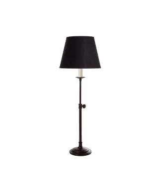 LP 0160 - Table Lamp - Classical French Antique Stem in Black with Shade 