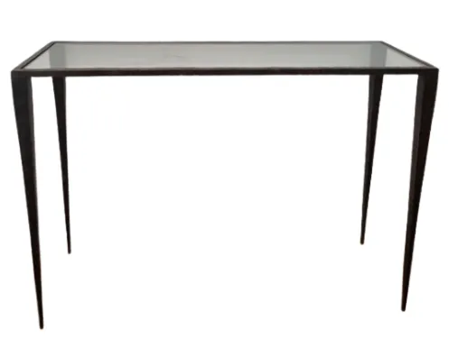 CN 8812 - Console - Textured Metal Frame with Glass Top