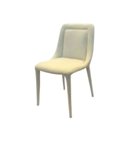 Ivory Fabric Upholstered Dining Chair - Set of 4