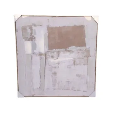 AW 0361 - Artwork - Large - Neutral Colours Abstract Cubes Canvas