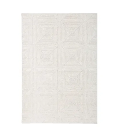 RG 0019 - Rug -  Extra Large - Shilo White Diamond Chequered Pattern 