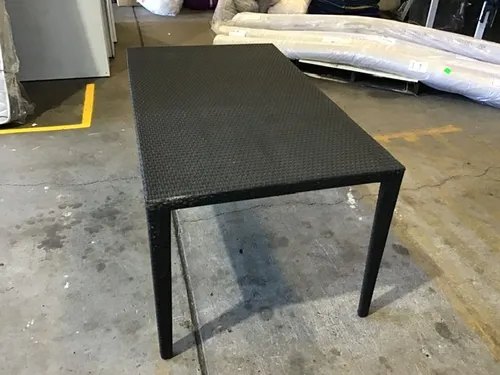 OD DT 9644 - Outdoor - Dining Table - Black Rattan Weave