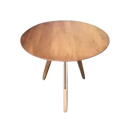 DT 6568 - Dining Table - Modern Walnut Timber Circular with Tripod Legs