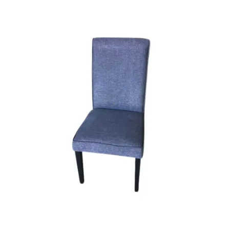 DC 9333 - High Back Charcoal Dining Chair with Black Legs