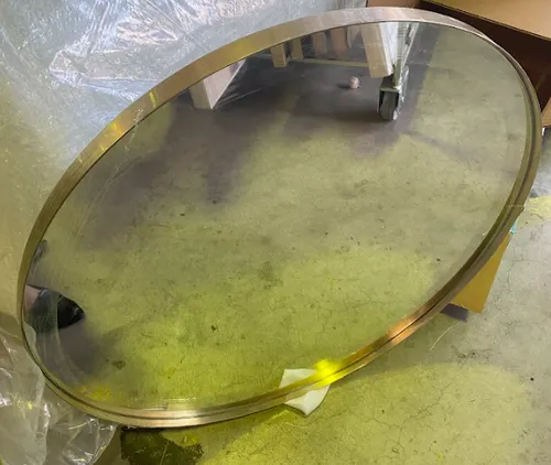 MIR 0016 - Mirror - Medium - Round with Gold Frame