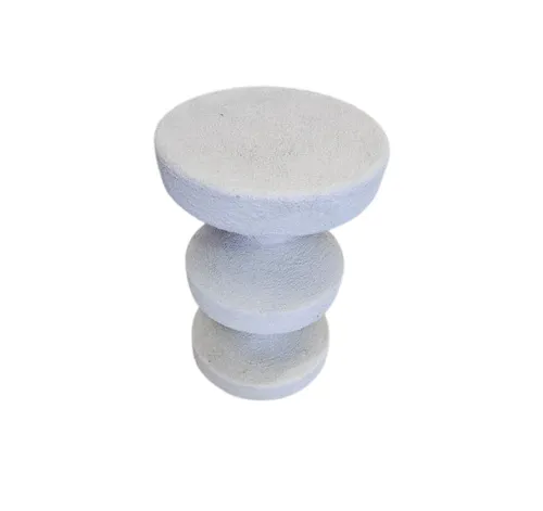 ST 0123 - Side Table - Stacked Cylindric Natural Stone Look 