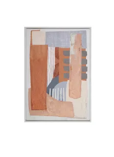 AW 0244 - Artwork - Medium - Abstract Soft Multi-Coloured Tones on White Canvas 