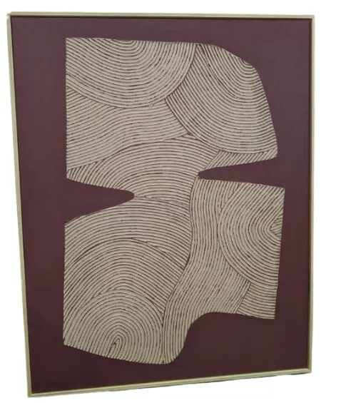 AW 0017 - Artwork - Medium - Hand Carved, Textured Lines