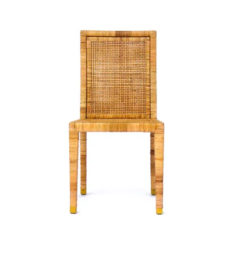 DC 3301 - Dining Chair - Full Rattan High-back