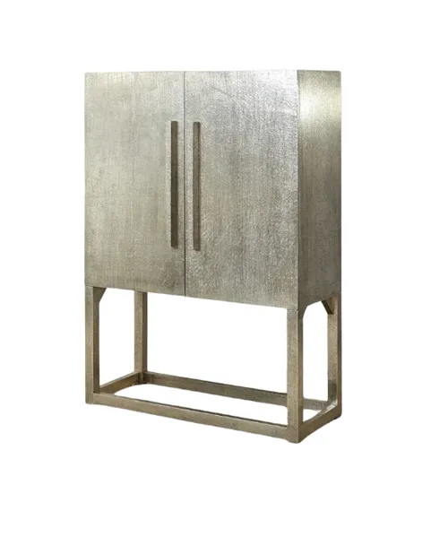 BF 9029 - Annie Series Metallic Silver Cabinet 