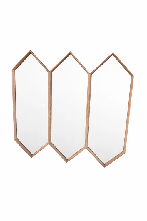 MIR 7158 - Mirror - Medium - Timber Frame Geometric Shape 