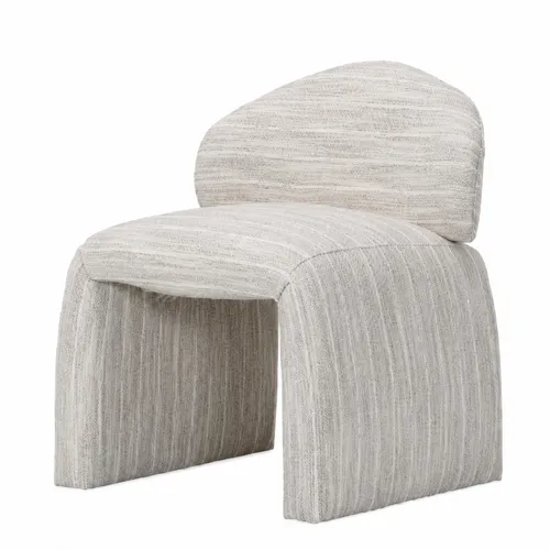 DC 0024 - Dining Chair - Draven Textured Beige Stripe