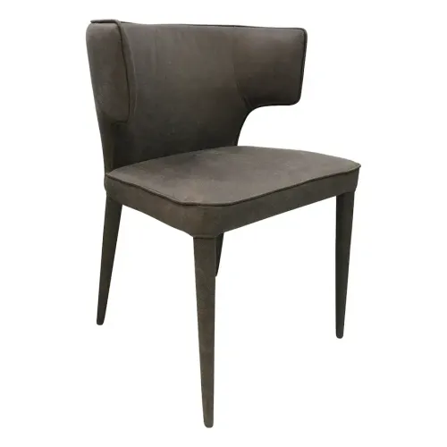 DC 6544 - Portifino Mottled Grey Leather Look Dining Chair 