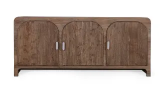 BF 0034 - Buffet - Ava Curved Edge - Dark Brown Acacia Wood