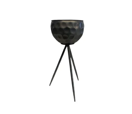ACC 60003 - Brushed Chrome Pot on Tripod Stand