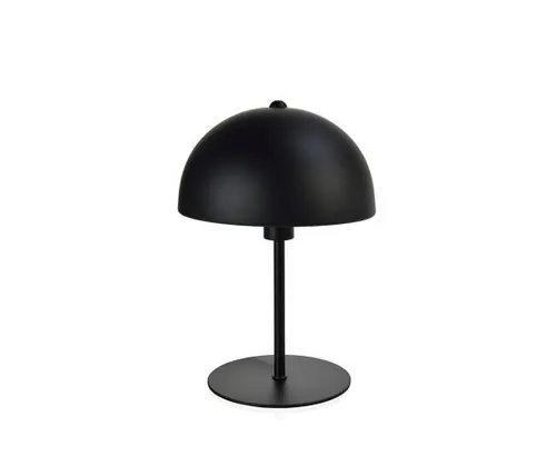 LP 9040 - Desk Lamp - Black Metal Mushroom Dome Shade