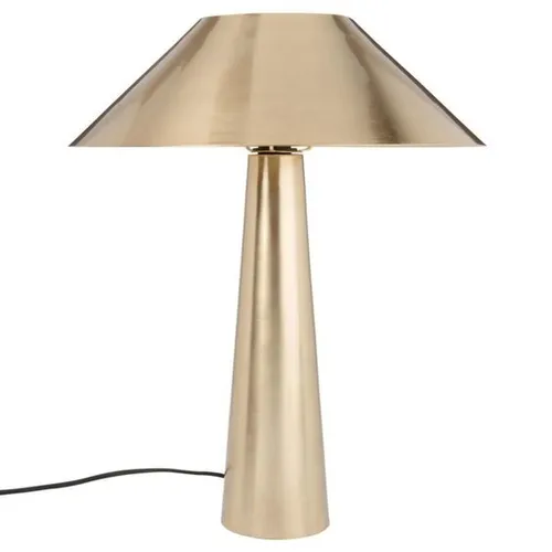 LP 7759 - Table Lamp - Metallic Gold Cone & Mushroom Shade