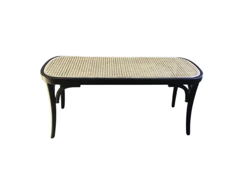 OTT 1212 - Bench seat - Eber black w rattan inserts