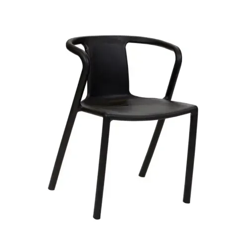 OD DC 6316 - Outdoor - Dining Chair - Black Polypropylene Wishbone 