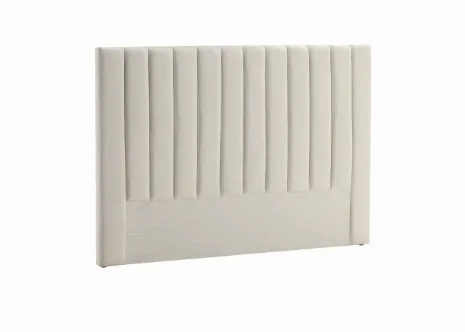 BH 0037 - Bedhead King - Beige Woven Fabric - Panelled