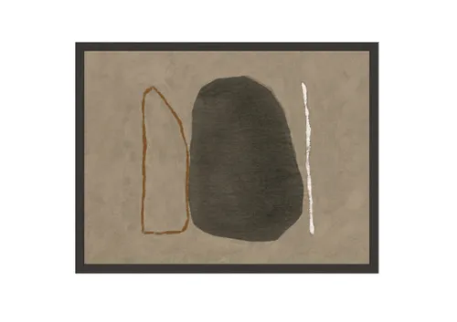 AW 0494 - Artwork - Medium - Abstract Organic Connections in Black Frame