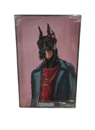 AW 0451 - Dog Anthropomorphism Portrait - Small Artwork