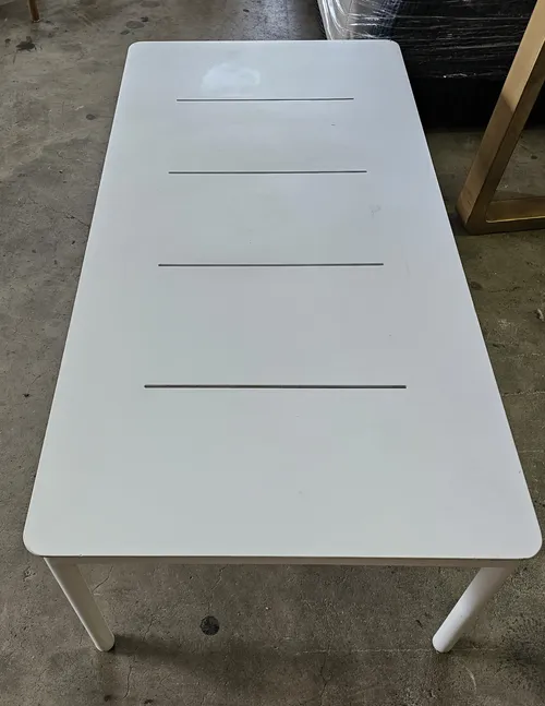 OD CT 1001 - Outdoor Coffee Table - Slimline White Aluminium