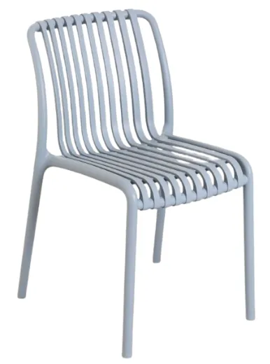 OD DC 0020 - Outdoor Dining Chair - Slatted Light Blue
