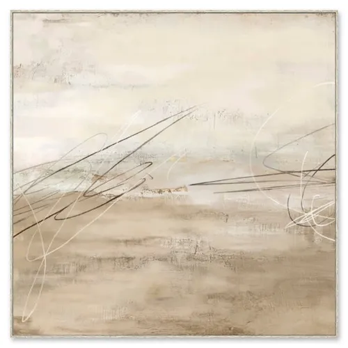 AW 0360A - Artwork - Large - Rumi Neutral Tones Abstract Canvas