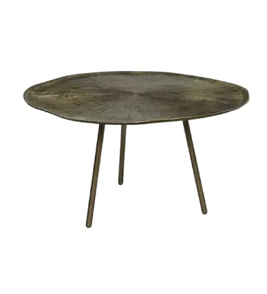 CT 7054 - Coffee Table - Pluto Aluminium with Gold Mushroom Circular Top
