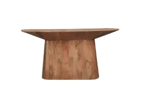 CN 0026 - Retro Oval Style Walnut Timber Console