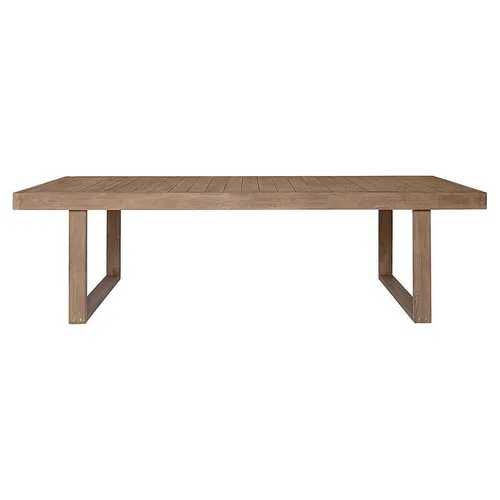 OD DT 0007 - Acacia Natural Timber Trestle Leg 8 Seater Outdoor Dining Table - Premium