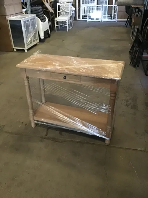 CN 4102 - Console - Small Provincial Style Natural Timber Single Drawer 