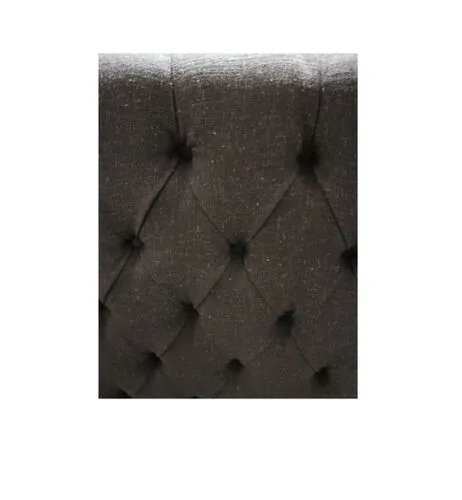 BH 4422 - Queen Bedhead - Charcoal with Tufted Buttons in Diamond Pattern