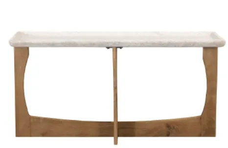 CN 0040 - Console - Jonas Table with Stone Top - Natural