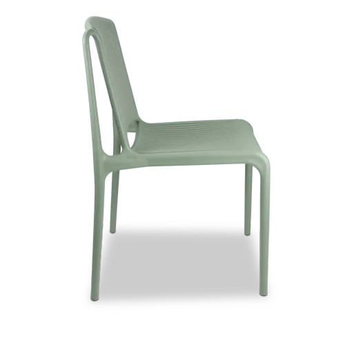 OD DC 0006 - Outdoor Dining Chair - Slatted Propylene in Sage Green