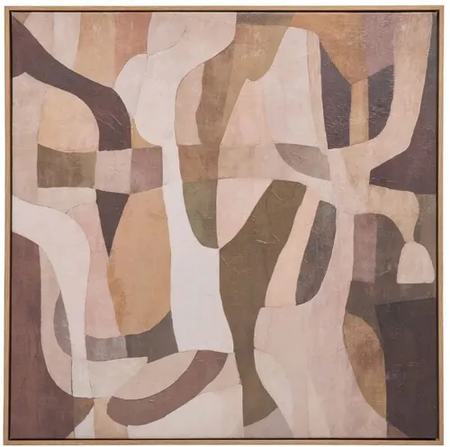 AW 0014 - Artwork - Large - Amalfi Canyon Shapes Wall Art Multi-Coloured