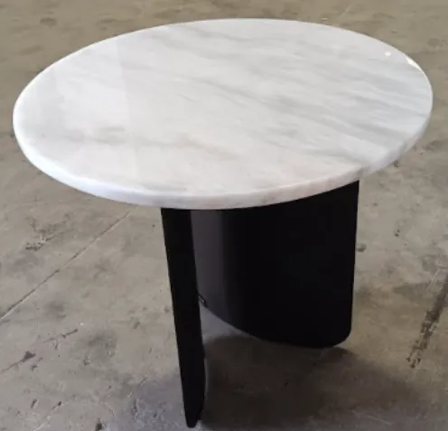 ST 0052 - Side Table - Marble & Brass