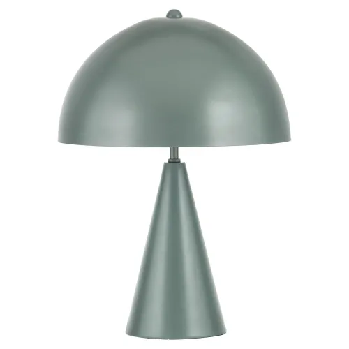 LP 0078 - Table Lamp - Pistachio Metal Cone Base with Attached Dome Shade