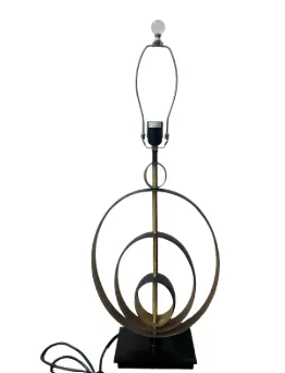 LP 0032 - Table Lamp -  Concentric Circles Antique Bronze