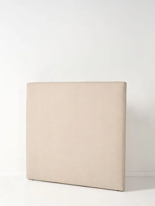 BH 0068 - Queen Bedhead - Robin Natural Linen with Cord Piping