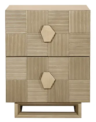 BST 0053 - Alton Bedside Table - Small Antique Gold