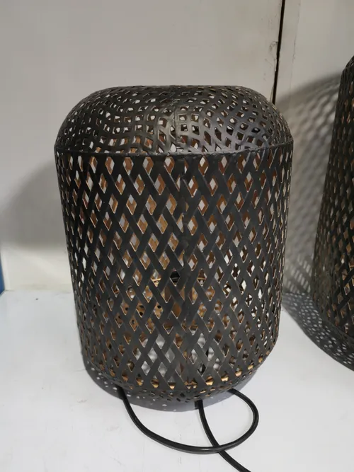 LP 0553 - Table Lamp - Nickel Metal Mesh - Small 