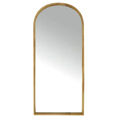 MIR 0005 - Mirror - Natural Oak Frame Arched - Wall/Floor