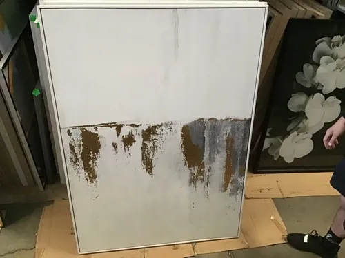 AW 1997 - Artwork - Large - Gold & Grey on White Background