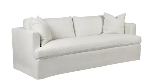 SF 7044 - Birkshire 3 Seater Slip Cover Sofa - Off White Linen